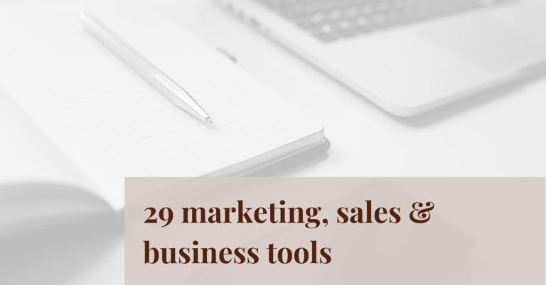 Mijn favoriete marketing, sales & business tools